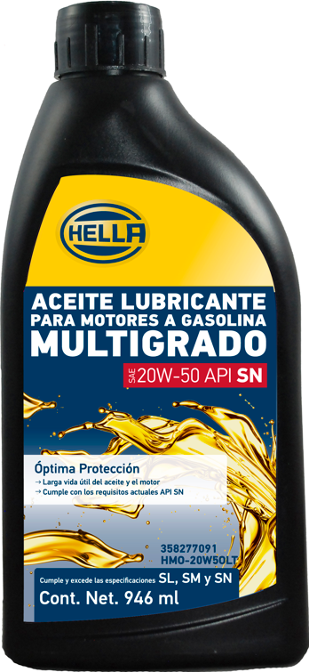 ACEITE MINERAL HELLA 20W50 SL LITRO