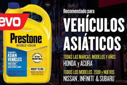 ANTICONGELANTE + REFRIGERANTE PRESTONE 50 % AZUL PARA VEHICULOS ASIATICOS