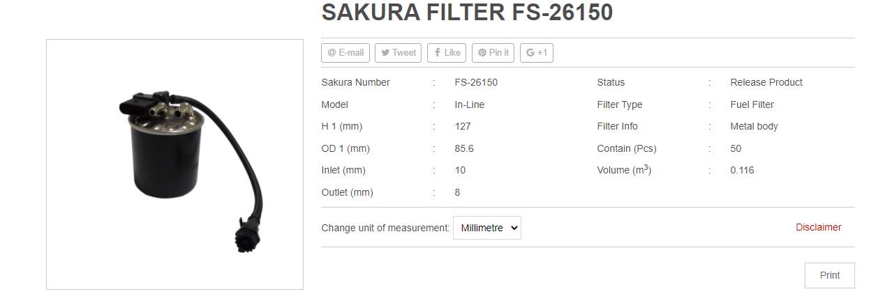 FILTRO DE COMBUSTIBLE (WK820/18)CON SENSOR MERCEDES BENZ 651 SPRINTER 2.1-3.0L 4CIL/V6 DIESEL 2012-2016