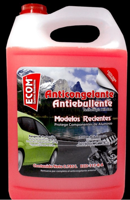 ANTICONGELANTE ROSA AUTOS NUEVOS 3.8 L