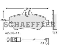 BALATA DISCO 8431-D1317 TRAS MERCEDES BENZ SPRINTER 315 07-15; VW AMAROK 10-11, CRAFTER 3.8 TON. 08-11