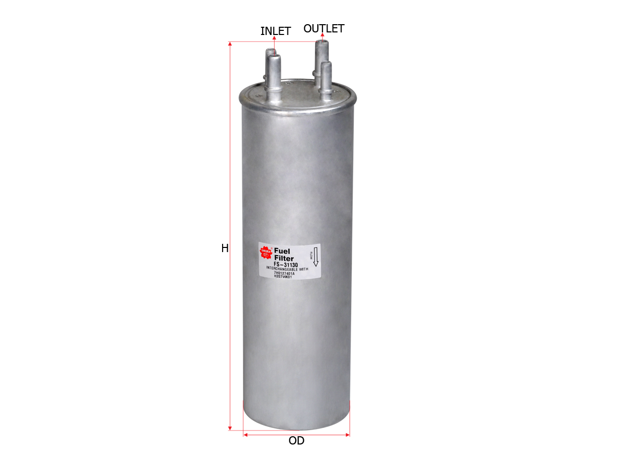 FILTRO DE COMBUSTIBLE VW 4 PUNTAS TRANSPORTER,1.9 2.0 TDI,(WK857/1)